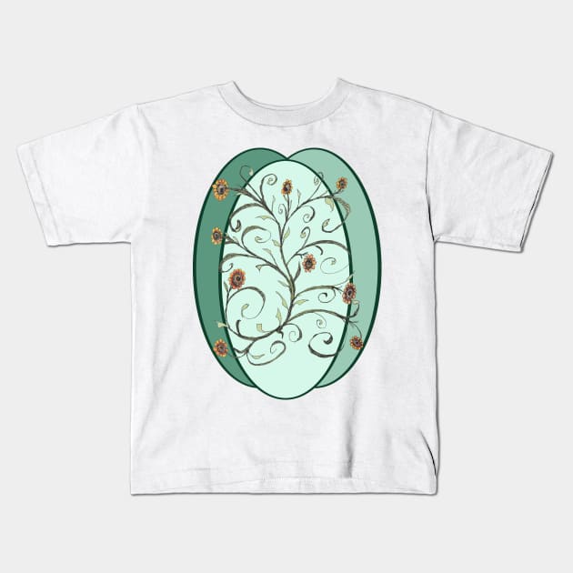 Autumn Vine Kids T-Shirt by michaelasamples